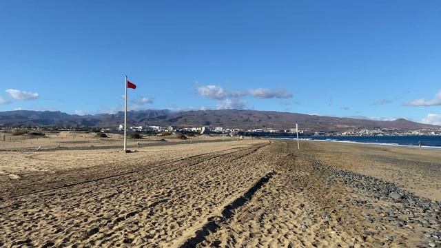 Gran Canaria - Maspalomas To Playa Del Ingles ... Beach Walk