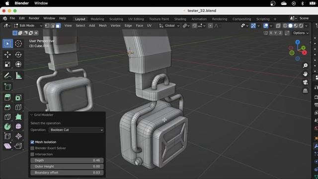 Make a Headphone - Grid Modeler (blender addon) смотреть онлайн