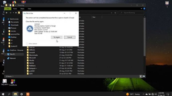 How To Fix AutoIt Error | Line 0 Error opening the file