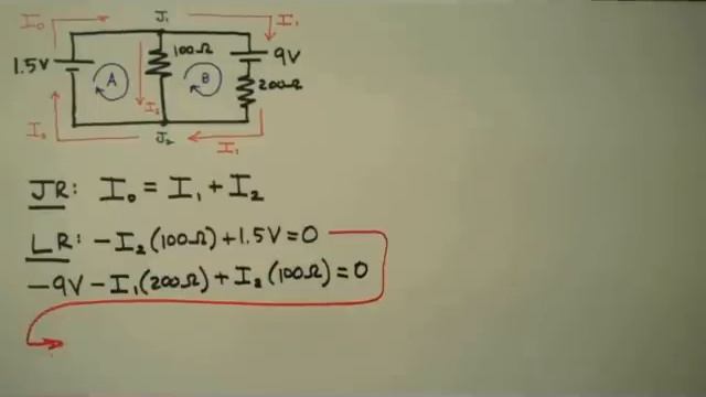 How to Solve a Kirchhoff's Rules Problem - Simple Example смотреть онлайн