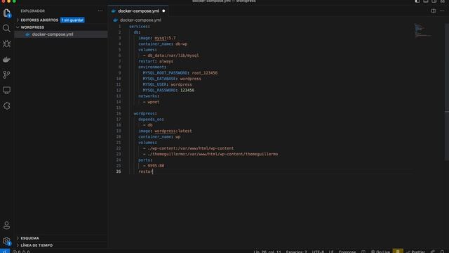 Container de Wordpress con plantilla en Docker смотреть онлайн