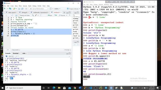 R Vs Python Programming Language || String Basics || Part 2 || Bangla смотреть онлайн