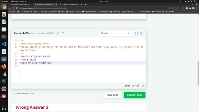 #10 Weather Observation Station 5 | HackerRank SQL Solutions смотреть онлайн
