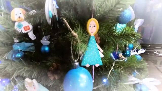 Ёлочные игрушки. Ёлочные украшения. Деревянные игрушки ручной работы. Автор ЕрИна Инна. смотреть онлайн