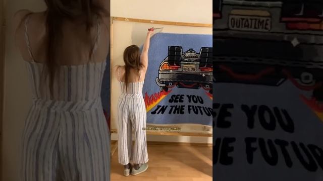 Делаем ковёр с ДеЛориан из «Назад в будущее» #tufting #ковер #backtothefuture #тафтинг смотреть онлайн