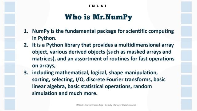 2 what is NumPy and NumPy vs Python sequences смотреть онлайн