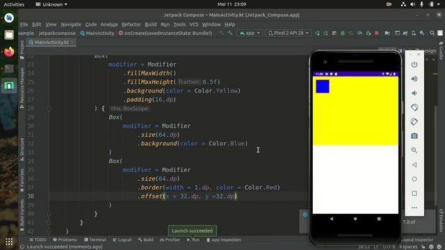 Tutorial Jetpack Compose Android - Modifier- Part 3 смотреть онлайн