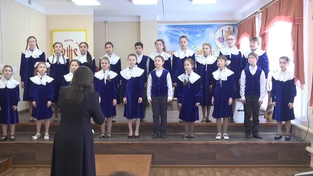 Музыка Л. Марченко, стихи Н.Ю. Лермонтова «Ангел»исполняет старший хор Лакинской ДШИ. смотреть онлайн