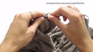 Вязание спицами. Кардиган Лало. Вяжем спинку. Knit cardigan Lalo. Часть 1.