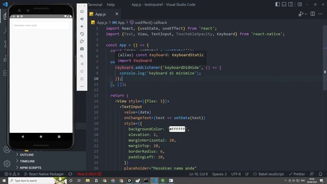 Cara Membuat Text Input Unfocused Saat Minimize Keyboard React Native смотреть онлайн