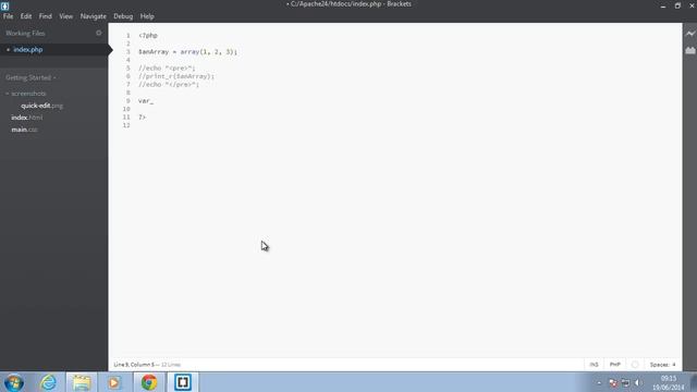Php Tutorial - Debugging with print r , var dump and var export смотреть онлайн