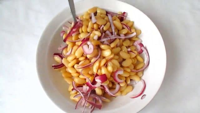 САЛАТ из БЕЛОЙ ФАСОЛИ ПОЛЕЗНЫЙ БЕЛКОВЫЙ СЫТНЫЙ САЛАТ смотреть онлайн