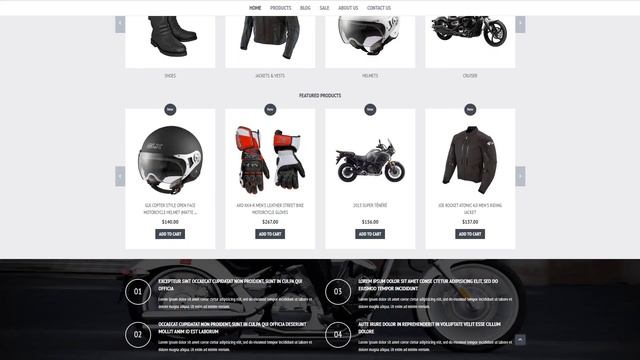 Motorcycle Store and Bikes eCommerce Shopify Theme by ZEMEZ Website Template - 53768 смотреть онлайн