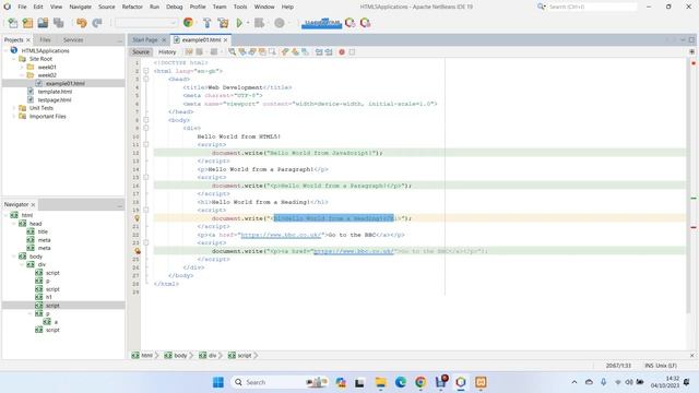 8 Writing a Hyperlink with JavaScript смотреть онлайн