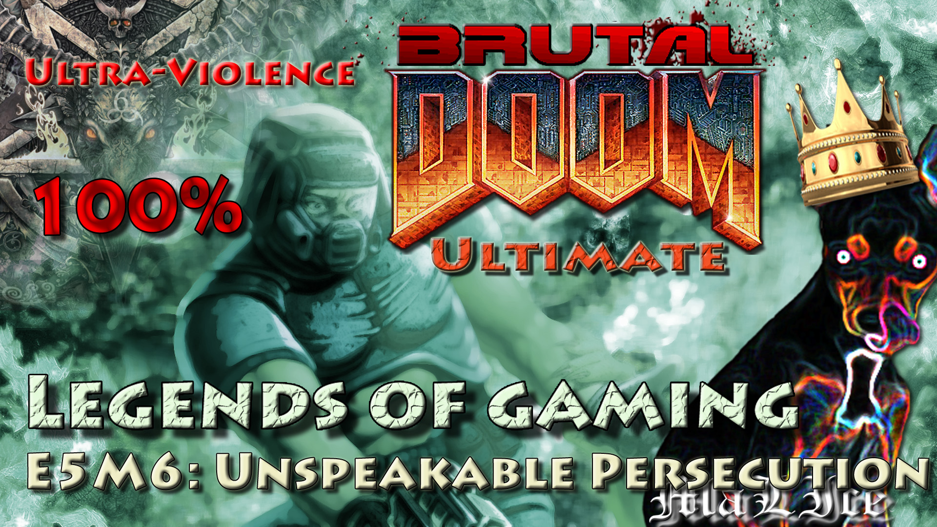 Brutal Doom Ultimate (100%) - E5M6: Unspeakable Persecution смотреть онлайн