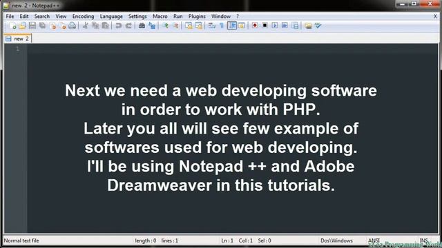 Basic PHP Setting Up Softwares Part 1 смотреть онлайн
