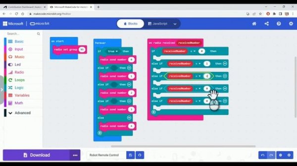 Micro:Bit Robot - Remote Control Program