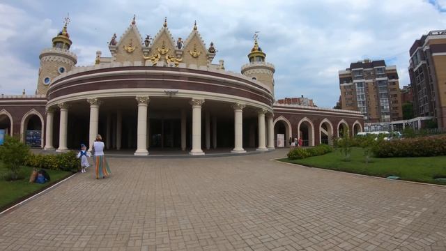Walking in Kazan city, Russia 4k.Тheater Ekiyat, Family center | Театр кукол, Чаша загс, Казань. смотреть онлайн