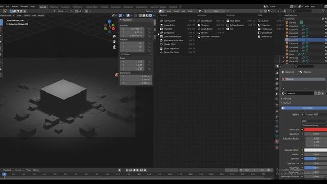 Blender3D - Creating a Microchip scene with Blender Geometry Nodes (Time lapse) (NOT TUTORIAL) смотреть онлайн