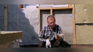 Утепление шлаковой стены минеральной ватой, под сайдинг!