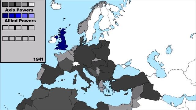 Alternate World War 2 Axis Victory Every Year (Scenario 2) смотреть онлайн