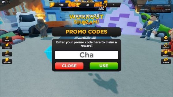 *NEW CODES*  NEW! [⚡Shazam! Fury of the Gods⚡] Strongman Simulator ROBLOX  ALL CODES  March 10, 202