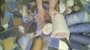 Вязаный плед в стиле пэчворк / cozy memories blanket