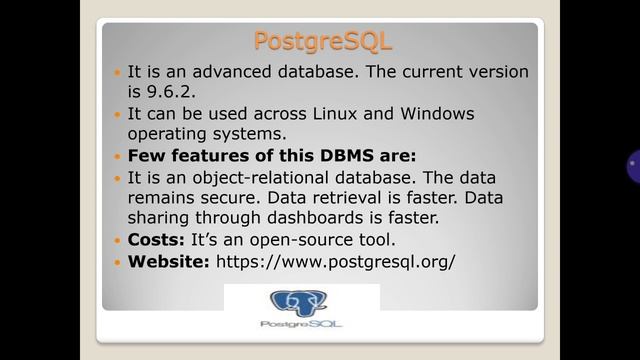 Shangytbayeva G.A. DB. Lecture 11. Software Information systems used in databases. смотреть онлайн