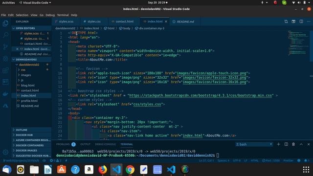 Simple Website with HTML,CSS,Sass and BootStrap смотреть онлайн