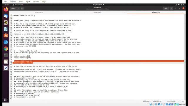 Installing and running Moltemplate. Creating automatically Polyethylene LAMMPS datafile смотреть онлайн