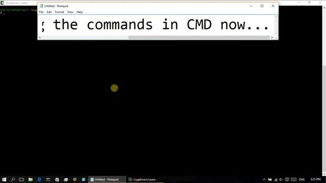 Running Cygwin through DOS prompt смотреть онлайн