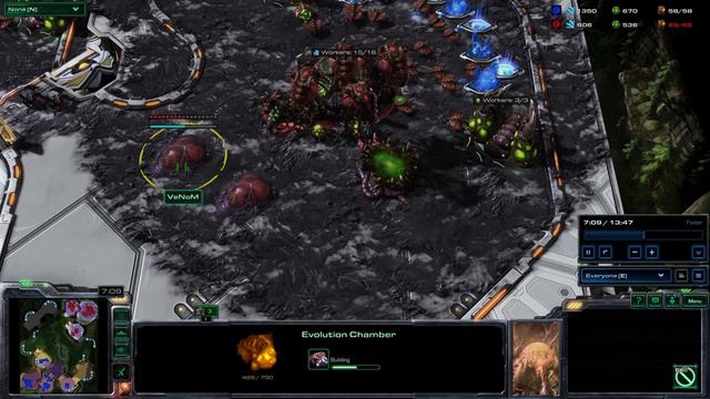 Starcraft 2: Zerg VS Zerg Who's Gonna Win? (VeNoM vs IIIIIIIIIIII) смотреть онлайн