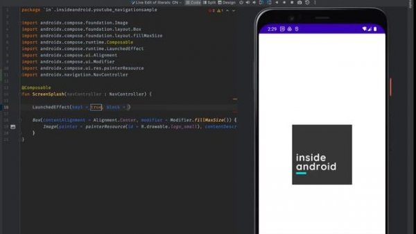 Splash Screen with Jetpack Compose | Jetpack Compose - Android Studio Tutorial | Inside Android