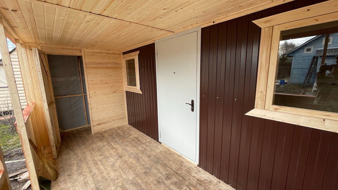 Бытовка дачный домик 6х4,5м. смотреть онлайн