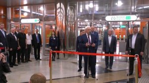 Церемония открытия станций метро «Беговая» и «Новокрестовская»