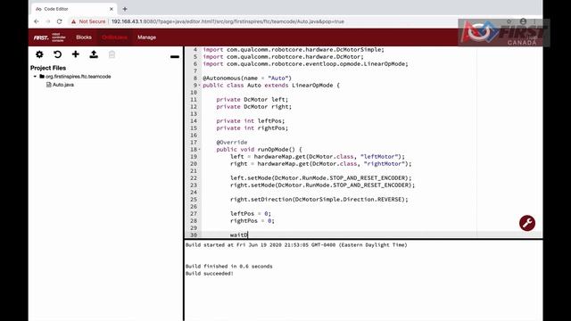 Autonomous Programming Using Encoders in JAVA Programming смотреть онлайн