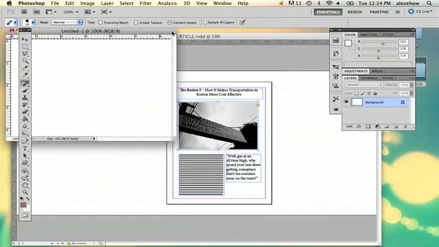 How to Go From Adobe InDesign to Photoshop : Adobe Photoshop Tips смотреть онлайн