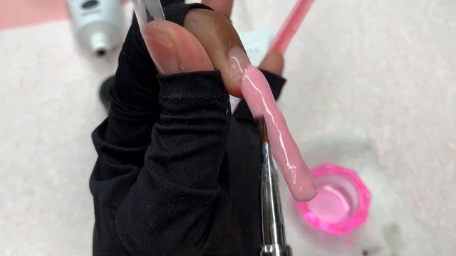 NEW MAKARTT POLYGELS! 🖤 PINK & BLACK KUROMI NAILS | Easy Polygel French Tip Tutorial смотреть онлайн