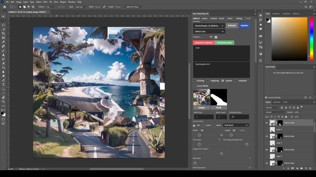 Unveiling the Secrets of Stable Diffusion & Photoshop in Seaside Escape смотреть онлайн