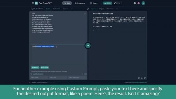 Easily Translate PDF, Docx, PPT, Excel with DocTransGPT using GPT 3.5 & GPT 4