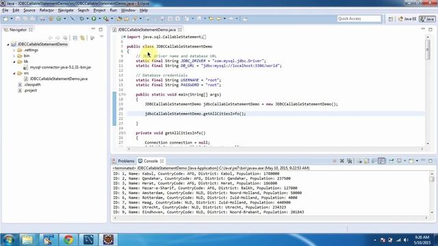 CallableStatement | MySQL | JDBC | Stored Procedure смотреть онлайн
