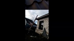 Установка круглого конька на вальмовой крыше