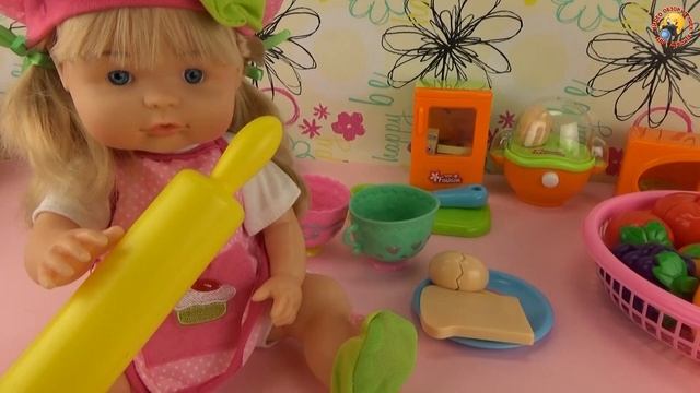 Пупсики играют, готовят кушать Обзор игрушек для девочек