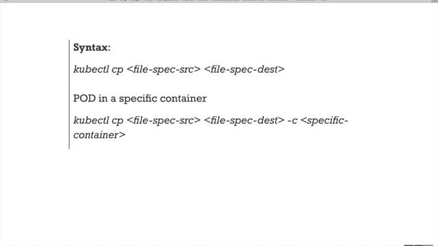 Copy files to and from Kubernetes Container POD смотреть онлайн
