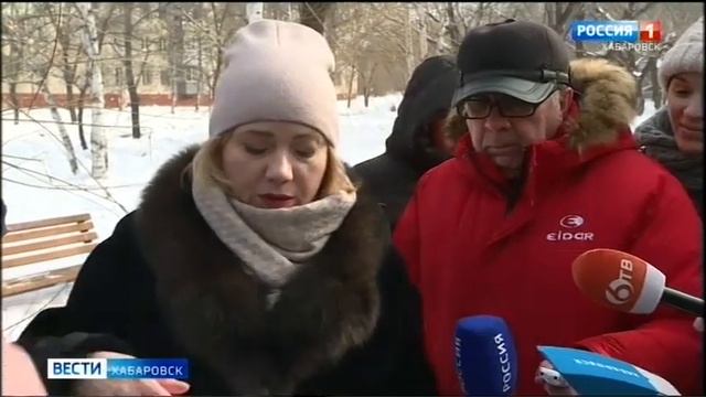 Сквер на Рокоссовского в Хабаровске реконструируют к Дню города смотреть онлайн