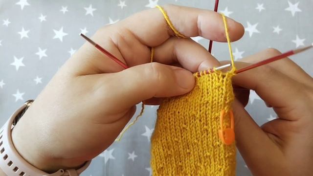 Простой узор для кругового вязания. Можно вязать без схемы, под любимый сериал. смотреть онлайн