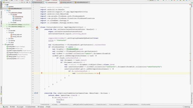 Chat App Tutorial (Firestore & Kotlin) - 3 - Display Contacts смотреть онлайн
