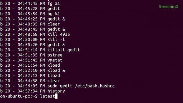 HakTip - Linux Terminal 101: Viewer Tips! PID, History, and more!