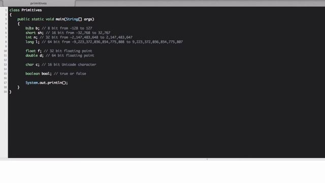 01 - Java Basics - Primitives смотреть онлайн