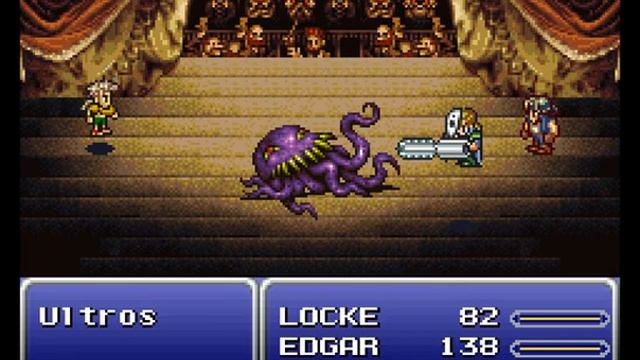 Final Fantasy 6 Low Level/Natural Magic Game (Boss 12: Ultros with Edgar) w/cut-scene смотреть онлайн